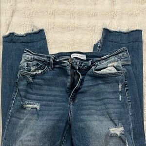 Flying Monkey Blue Boyfriend Jeans Distressed